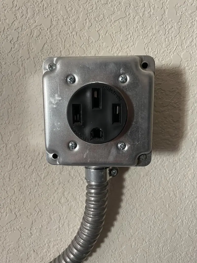 NEMA 14-50 outlet installed for Smart Home Electrical in Moxee
